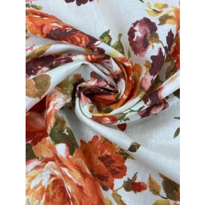 画像7: 生地：花柄コットンリネン（キナリ）