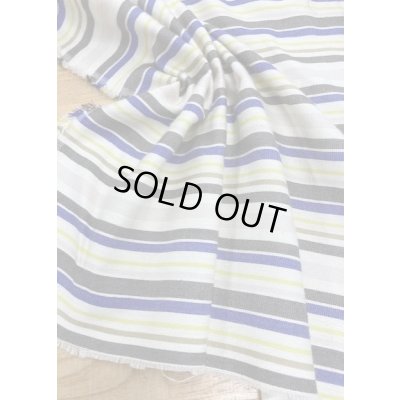 画像5: 生地：マルチボーダー織り（生成／イエロー系）