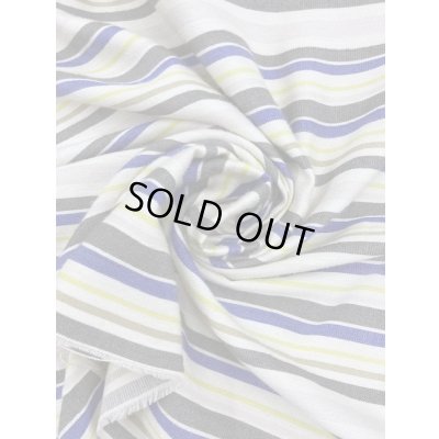 画像6: 生地：マルチボーダー織り（生成／イエロー系）