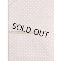 生地：水玉綿ブロード（クリームイエロー）