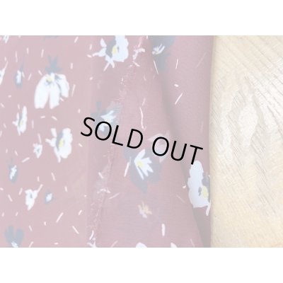 画像4: 生地：花柄シフォン（あずき）