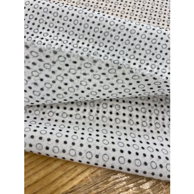 画像4: 生地:リング水玉柄シフォン(白/黒)