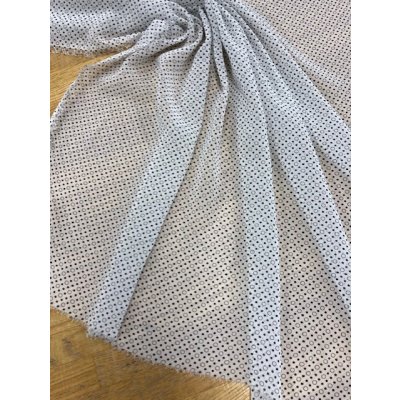 画像5: 生地:リング水玉柄シフォン(白/黒)