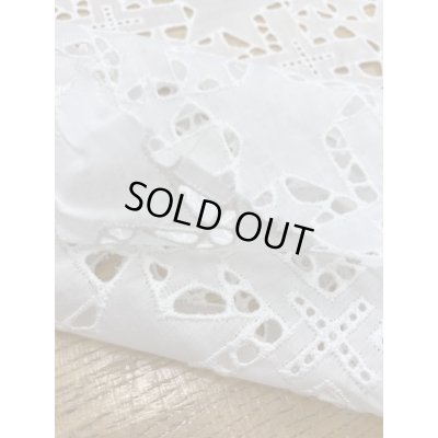 画像4: 生地：星柄綿レース生地（白）