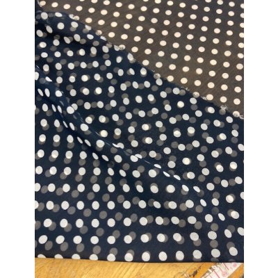 画像3: 生地：水玉柄シフォン（ネイビー）