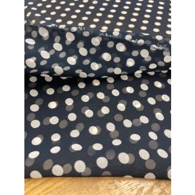 画像4: 生地：水玉柄シフォン（ネイビー）