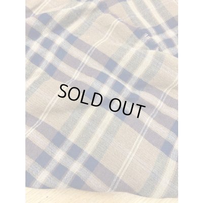 画像3: 生地：チェック柄ウールガーゼ（茶）