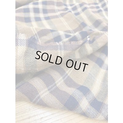 画像4: 生地：チェック柄ウールガーゼ（茶）