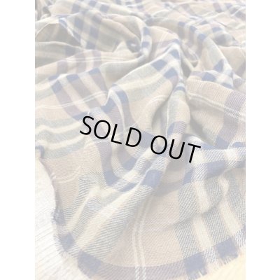 画像5: 生地：チェック柄ウールガーゼ（茶）