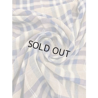 画像6: 生地：チェック柄ウールガーゼ（茶）