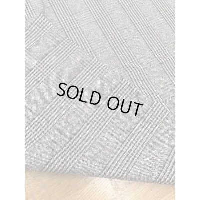 画像3: 生地:麻混チェック柄ウール(グレー/黒)