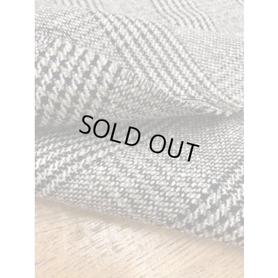 画像4: 生地:麻混チェック柄ウール(グレー/黒)