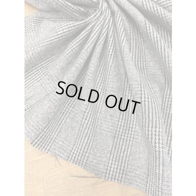 画像5: 生地:麻混チェック柄ウール(グレー/黒)