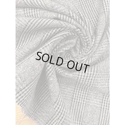 画像6: 生地:麻混チェック柄ウール(グレー/黒)