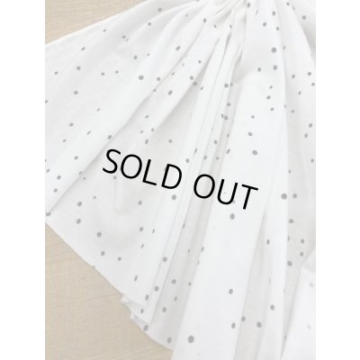 画像5: 生地：ランダム水玉柄綿天竺ニット（白／黒）