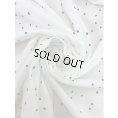 画像6: 生地：ランダム水玉柄綿天竺ニット（白／黒）