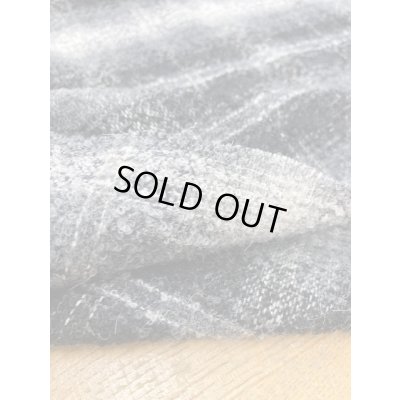 画像4: 生地： オンブレチェックウール（黒）