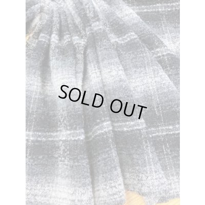 画像6: 生地： オンブレチェックウール（黒）