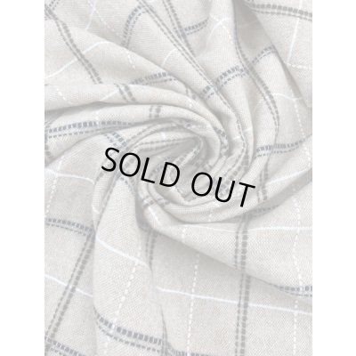 画像7: 生地：ウールポリチェックステッチ（ベージュ／茶）