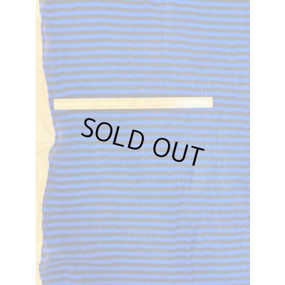 画像1: 生地：綿薄手ボーダーニット（青／黒）