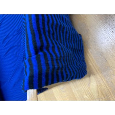 画像3: 生地：綿薄手ボーダーニット（青／黒）