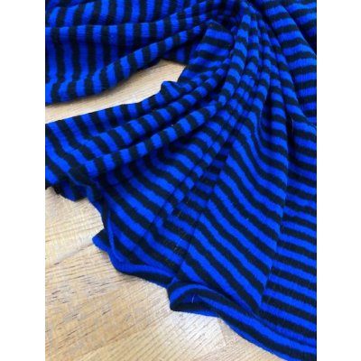 画像4: 生地：綿薄手ボーダーニット（青／黒）