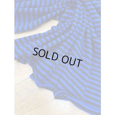 画像4: 生地：綿薄手ボーダーニット（青／黒）