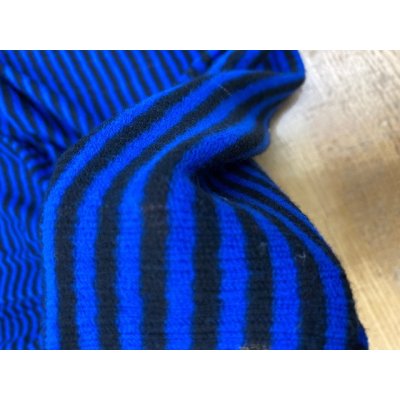 画像7: 生地：綿薄手ボーダーニット（青／黒）