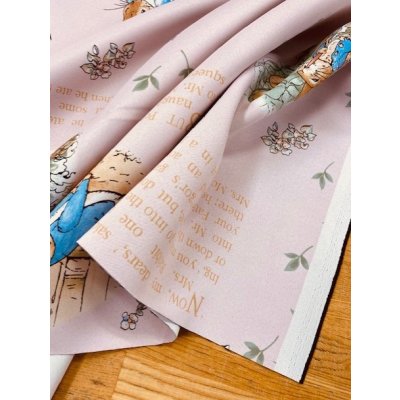 画像6: 生地：ピーターラビット柄防炎コーティングポリ（ピンク）