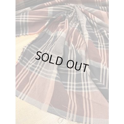 画像5: 生地:綿ウールチェック織り(茶/ベージュ/紺)