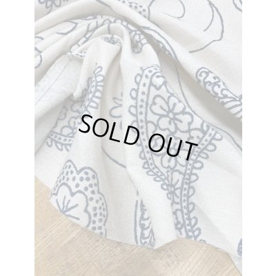 画像6: 生地：ペイズリー柄クロス（生成／紺）