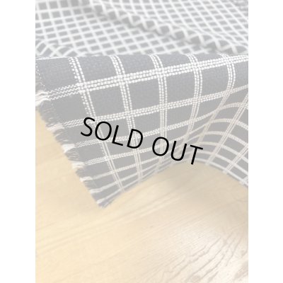 画像4: 生地：格子柄ポリエステル（紺／白）
