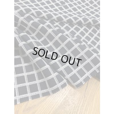 画像5: 生地：格子柄ポリエステル（紺／白）