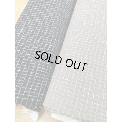 画像8: 生地：格子柄ウールストレッチ（グレージュ）