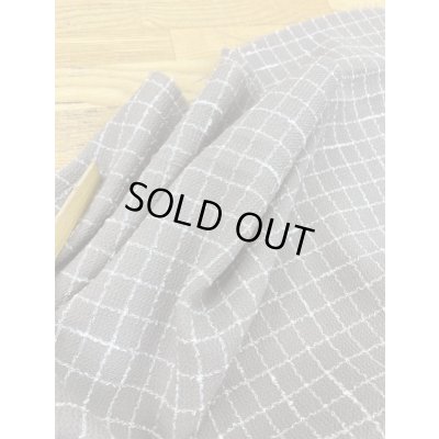 画像5: 生地：格子柄ウールストレッチ（グレージュ）