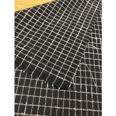 画像3: 生地：格子柄ウールストレッチ（黒）