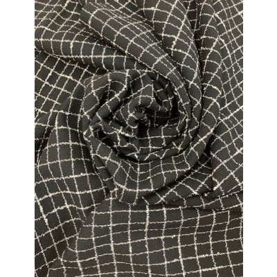 画像8: 生地：格子柄ウールストレッチ（黒）