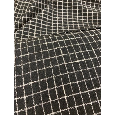 画像7: 生地：格子柄ウールストレッチ（黒）
