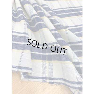 画像5: 生地：チェック柄コットン（生成／紺／黄）