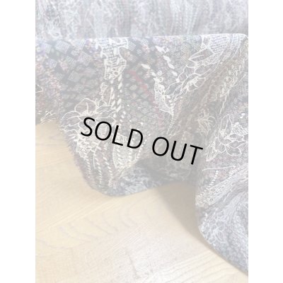 画像6: 生地：プリントポリエステル（黒茶エンジ）