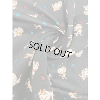 画像7: 生地:レトロなエリマキトカゲ柄綿(黒)