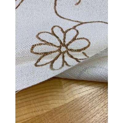 画像4: 生地：ペイズリー柄クロス（生成／茶）