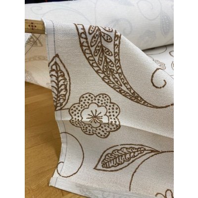 画像5: 生地：ペイズリー柄クロス（生成／茶）
