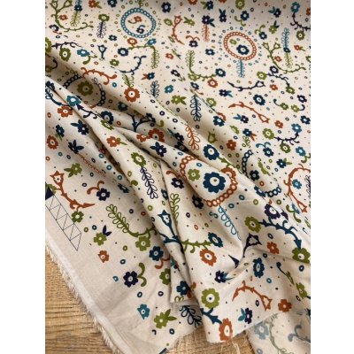 画像6: 生地：リヨセル綿フラワープリント（クリーム）