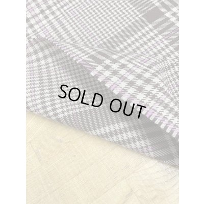 画像4: 生地:ウールチェック織り(茶/ピンク)