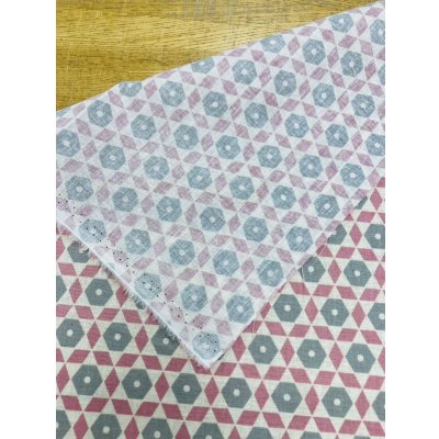 画像4: 生地：北欧風コットンリネン（ピンク／グレー）