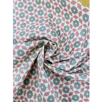 画像7: 生地：北欧風コットンリネン（ピンク／グレー）