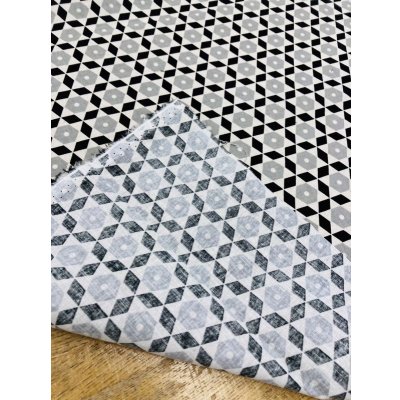 画像4: 生地：北欧風コットンリネン（黒／グレー）