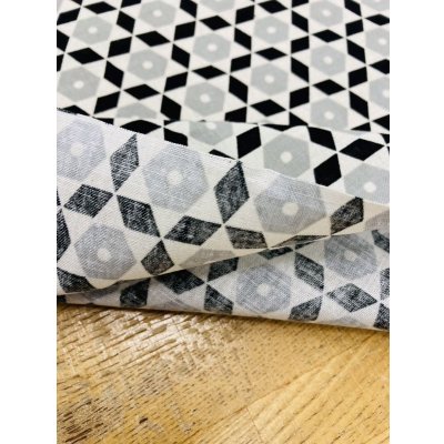 画像5: 生地：北欧風コットンリネン（黒／グレー）