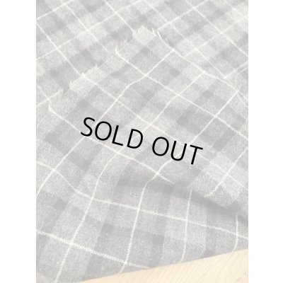 画像3: 生地：ウールポリ混チェック柄ウールシャギー（グレー／黒）